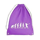 absenda Evolution Baseball Turnbeutel - Sport Schläger Ball Cricket Stadion Mensch Lila