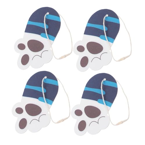 Cabilock 4Pcs Adorable Cat Paw Shape Dish Sponges High Absorbency Kitchen Scrubbers for Effortless Household Cleaning Non Scratch Design Decorative and Functional Kitchen Supplies
