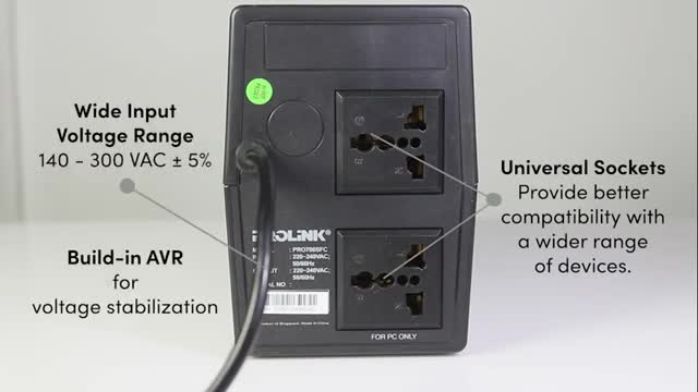 Prolink PRO2000SFCU 2000VA/1200W UPS Power Backup Battery Uninterruptible  Power Supply with AVR for Computer, Modem, Router NAS Network Equipment CCTV  : Amazon.sg: Electronics