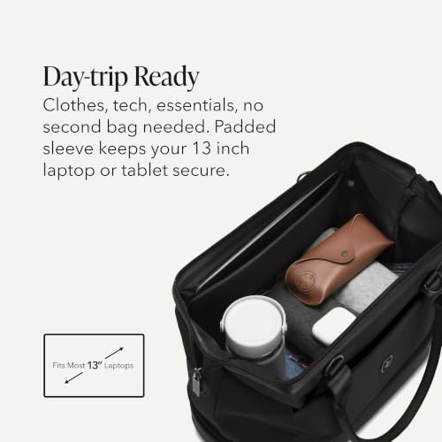 Image of SWISSGEAR Signature Hardside Expandable Carry-On Spinner & Mini Weekender Tote Set, ABS Construction, TSA-Friendly Lock, Black, 2-Piece Set (19-Inch /Mini Weekender Tote)