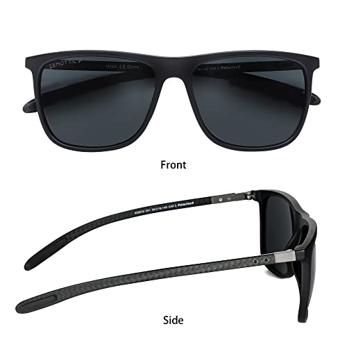 Zenottic Square Polarized Sunglasses For Men Ultralight Carbon Fiber Sun Glasses Driving Fishing Golf Sports Uv400 Protection #TOP1