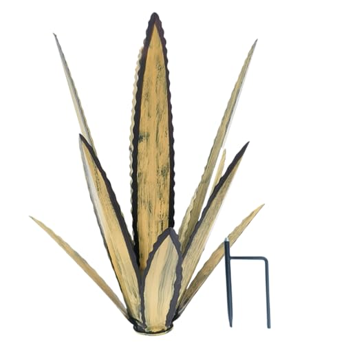 Plantes d'agave en métal déco extérieure cactus de cour rustique - 3