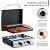ROVSUN 2 Burner Portable Propane Griddle with Enameled Tray & Lid, 20000 BTU Rolling Flat Top Gas Grill with Electronic Ignition, Side Shelves & Regulator for Outdoor Cooking Camping BBQ Tailgating