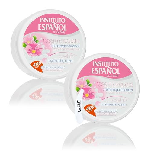 Instituto Español Crema Corporal Hidratante, Crema Hidratante Regeneradora Con Acido Hialurónico Hidratante Prevención Estrías, Cuidado Preventivo Piel Seca, Agrietada, Aspera, Set 800ml