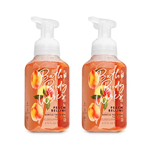 Bath&Body Works Gentle Foaming Hand Soap Peach Bellini, 8.75 Ounce, (Pack of 2) by Bath & Body Works
