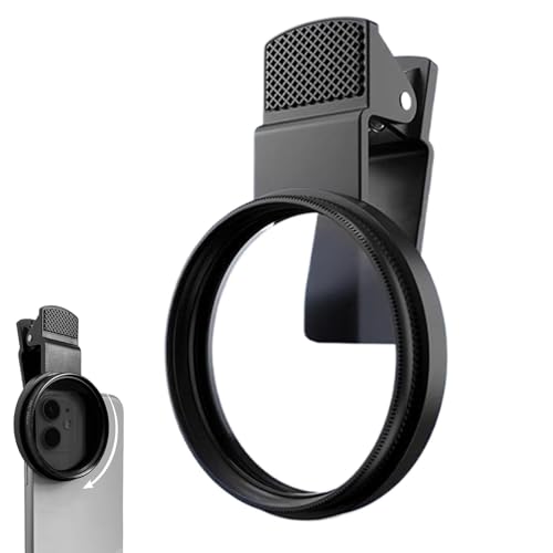 Clip-On Filter 52mm Cpl Filters Polarizing for Phone Clip, 52mm Polarising Filter, Polarising Filter, HD Double-Sided Multi-coated Slr Lens Grade Optical Glass, Mobile Phone Lens Accessories