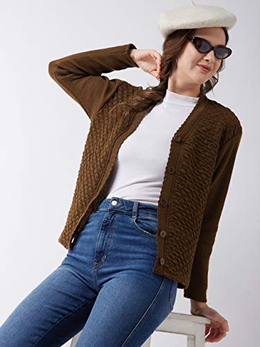 Image of Pivl V Neck Casual Women Sweater /Cardigan for Winter