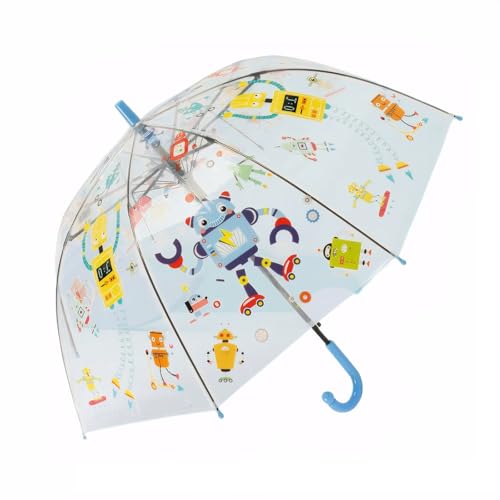 Parapluie enfant transparent ThreeH avec ouverture automatique pour garçons et filles