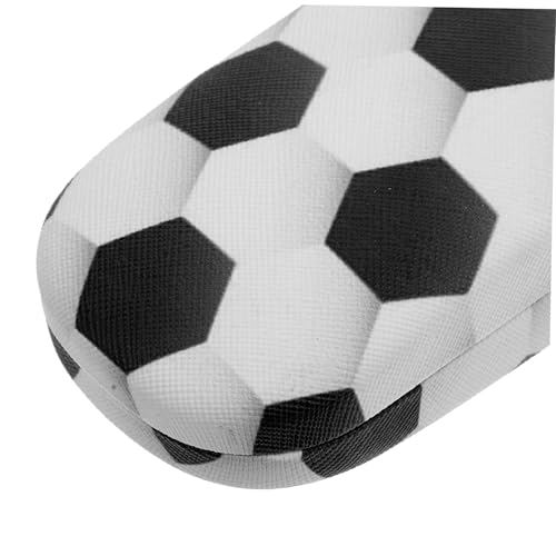 GOOHOCHY Hartschalen-Brillenetui Sportliches Hartschalen-brillenetui Mit Lustigem Fußball-muster Für Junge Tragbare Brillenbox Aufbewahrungslösung Für Sonnenbrillen Lesebrillen