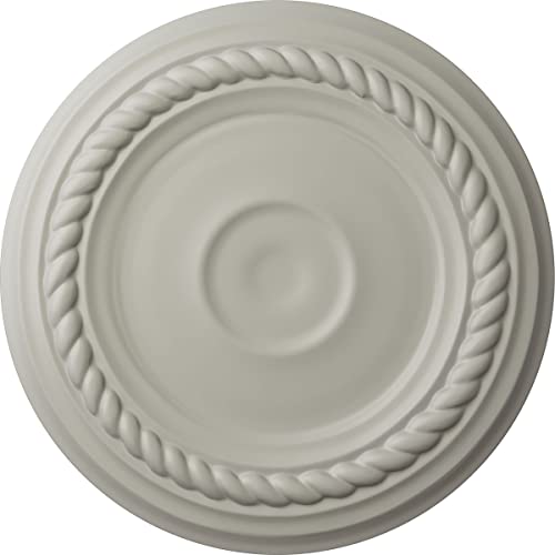 Ekena Millwork Small Alexandria Ceiling Medallion, Pot of Cream