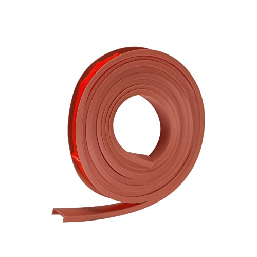 Image of uxcell U Shape Furniture Edge Banding, 2M Self Adhesive Flexible Edging Trim, 4x12mm TPE Edge Guards for Cabinets Furniture Repair Restoration, Brown
