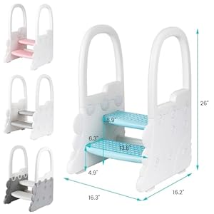 Idealhouse2024newstepstoolforkidsplastictoddlernursery2stepstoolsforbathroomsinktoiletpottytrainingtoddlersteppingstoolkitchenhelperwithhandrails  Urban Country Home Decor Idealhouse 2024 new step stool for kids plastic toddler nursery 2 step stools for bathroom sink toilet potty training toddler stepping stool kitchen helper with handrails  urban country home decor
