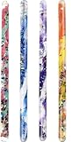 Jumbo Spiral Glitter Wand - 12.5' Wonder Glitter Tube for dressing up as a magical fairy or wizard (4) Randomly selected colors Wands Halloween Costume Accessory Princess Fairy Wizard Pretend Play