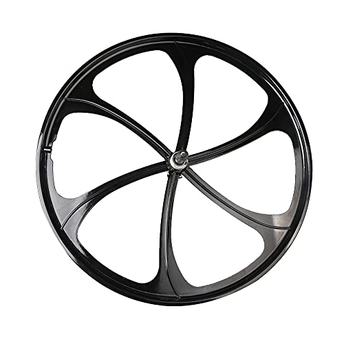26" Aluminum Wheels Set 6-Spoke Bicycle Wheel Rim for 80cc 66cc Gas Motorized Bicycle Front Rear Wheel Set
