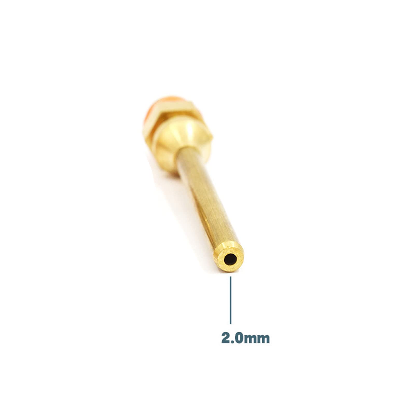 WANGCL Colla a Caldo Pistola ugello Colla bastoni ugello Lungo Hot Melt Colla Pistola Strumento Accessorio Arte Riparazione Decorazione Festival Strumento gluematico fine ugello-70 x 2.0mm