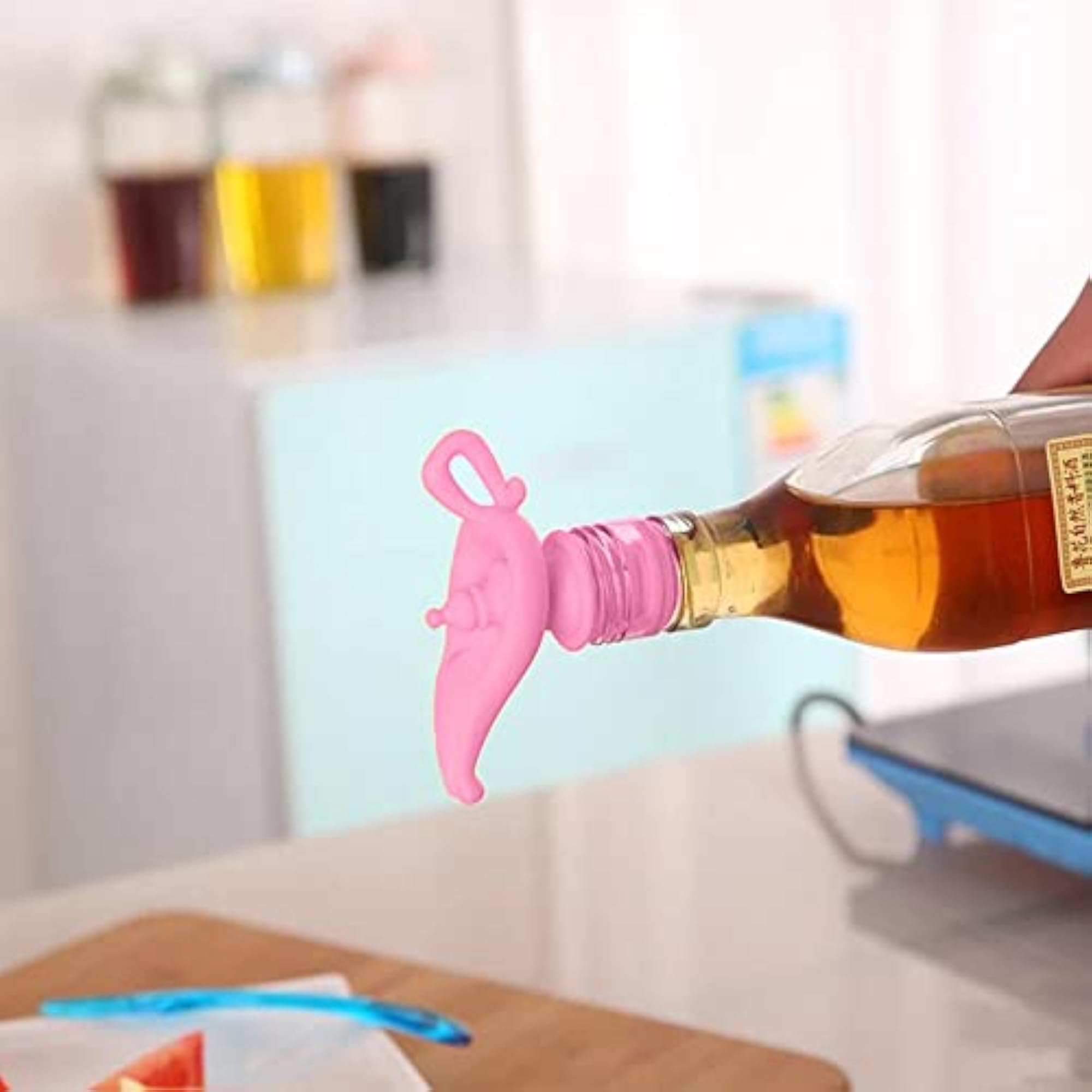 Silicone Genie Aladdin Lamp Shaped Oil Pourer, Pink