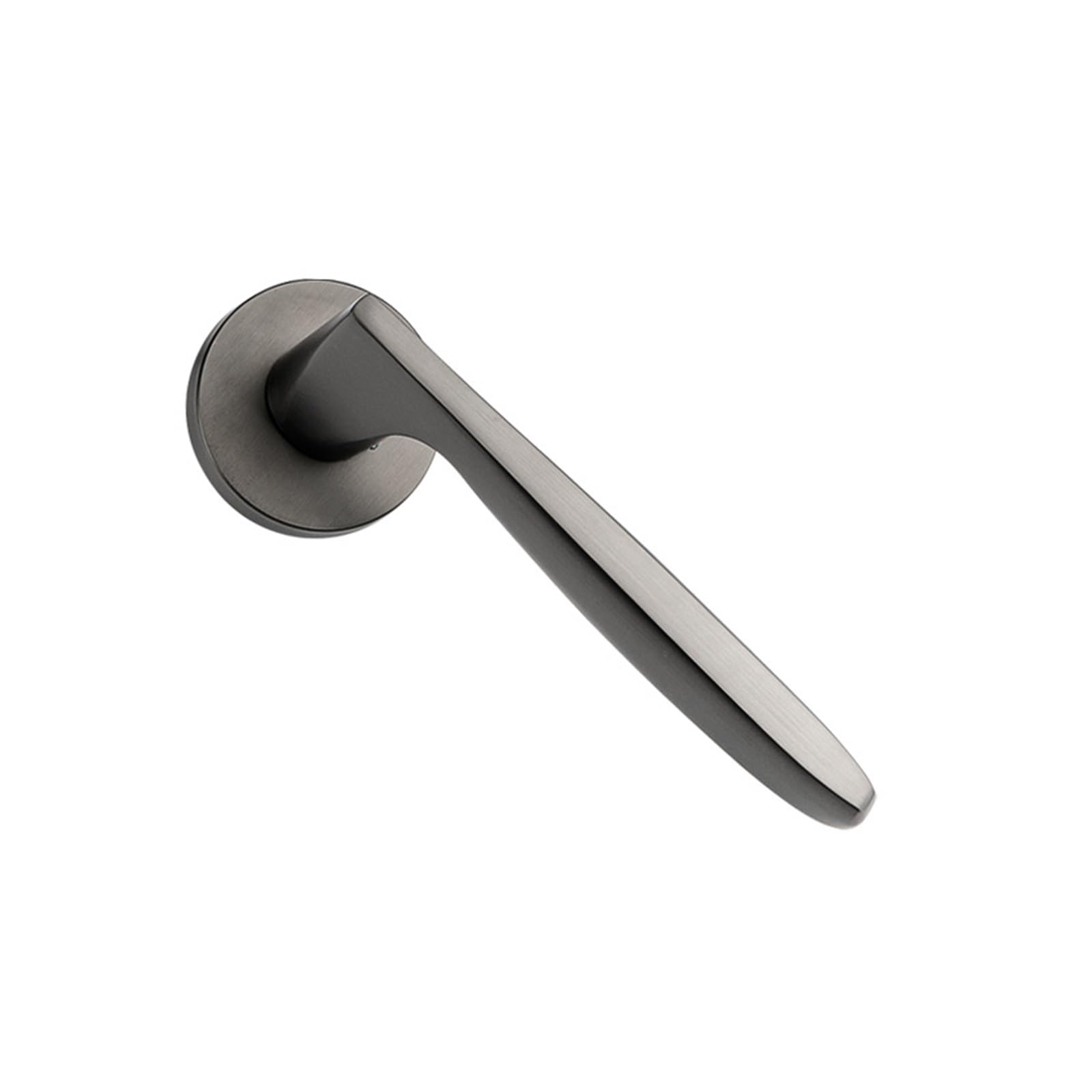 Serrure de porte intérieure en alliage de zinc gris brossé pour chambre