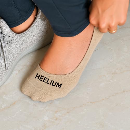 Image of HEELIUM Bamboo No Show Socks for Women | Odour Free & Breathable | 3X Softer than Cotton Socks | Low Cut Socks | Size (UK 3-7)