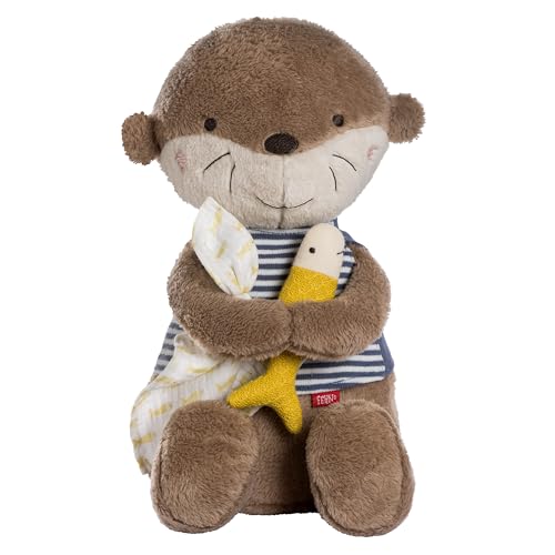 Aide au sommeil pour bébé avec le doudou loutre XL grande peluche