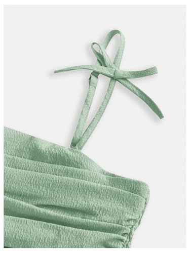 SHENHE Girl's Tie Shoulder Tiered Ruffle Dress Ruched Smocked Flowy A Line Cami Dresses3