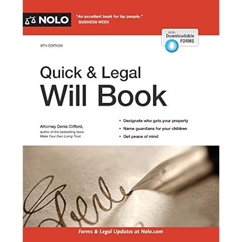 Quick & Legal Will Book Cover