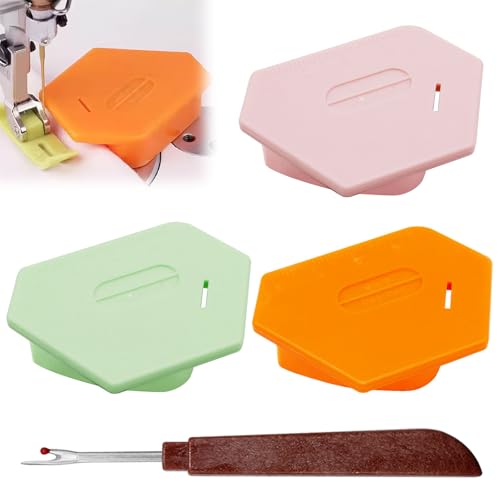 Druuzyl 3 Guías Magnéticas de Costura con Quitapuntos, Accesorios para Máquina de Coser, Guía de Costura Multifunción para Puntadas Precisas, Kit Profesional para Bordado y Confección