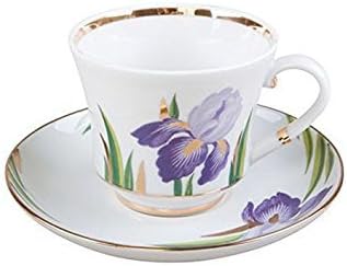 Lomonosov Porcelain Tea Set 2pc Cup and Saucer Banquet Iris 7.4 oz/220 ml