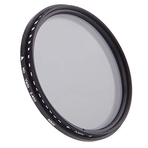 Filtro delgado ND de 49mm ajustable para capturar paisajes y el efecto seda