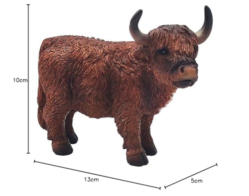 Lesser & Pavey Highland Cow Ornaments For Gift, Brown - Image 3