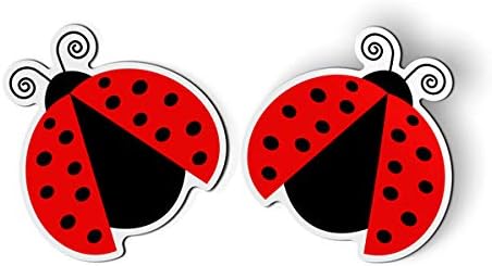 Ladybugs Set of 2-4" Each Magnets for Car Locker Refrigerator