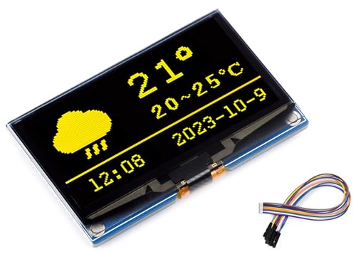 FOVSZDJRA �L�@EL�f�B�X�v���C 2.42�C���` 128×64 RPi�Ή� ESP32 �����\ ���@�\ �ȓd�� ���^ �y��