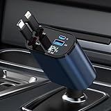 【Garantierte Sicherheit】: Dieses kfz ladegerät ist mit einer Kombination aus Zinklegierung Metallgehäuse und Smart-Chip, die kratzfest, ausgezeichnete Textur und langlebig ist ausgestattet. Darüber hinaus unterdrückt die vergoldete Schaltung die Wärmeentwicklung während des Ladevorgangs und schützt das Gerät vor Überstrom, Überhitzung und Überladung.