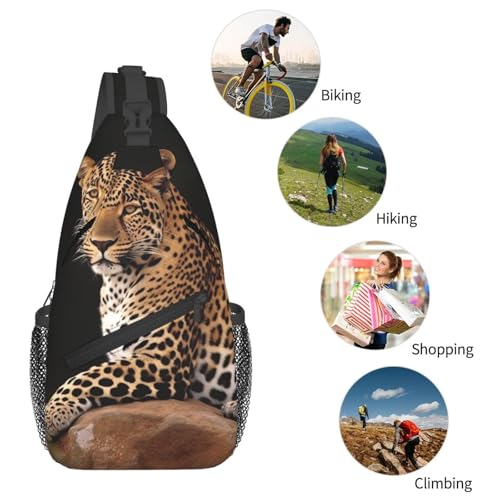Bolso Cruzado Deportivo Negro para Hombre y Mujer miniatura 6
