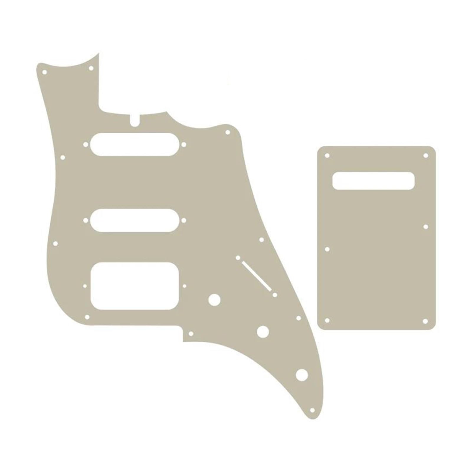 maskownica do gitary elektrycznej Części Guirar - do gitary Pickguard i Back Plate Pick Akcesoria muzyczne zamienne(3Ply Parchment)