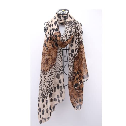 Lenço Estampado Feminino Onça Leopardo Multiuso Seda Exclusivo Várias Formas Estiloso (ONÇA)