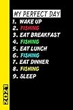 My Perfect Day Fishing 2021: Italiano! Il mio calendario per il giorno perfetto è un regalo divertente e fresco per il 2021 e può essere usato come diario e libro dei compiti.