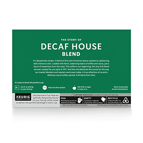 Starbucks Decaf K-Cup Coffee Pods — House Blend For Keurig Brewers — 6 Boxes (60 Pods Total) #TOP6