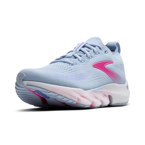 Brooks Women’s Glycerin Flex Neutral Running & Walking Shoe - Skyway/Cyber Pink/Blazing Bell - 5 Medium - image 1