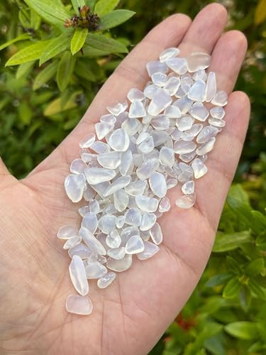 Image of 2 oz Lot Semi Tumbled Opalite Chips, Crushed Mini Opalite Crystals, Undrilled Crystal Chips