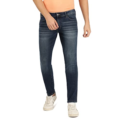 Image of Wrangler Men's Skanders Slim Fit Low-Rise Jeans