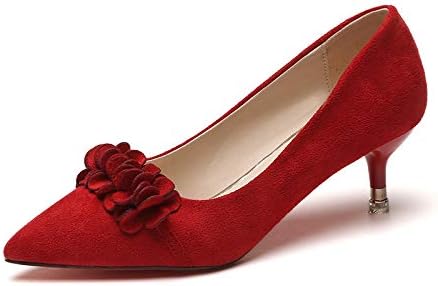 Yukun zapatos de tacón alto Zapatos Rojos De La Boda Novia De Tacón Alto  Femenino Zapatos Tostados Estilo Chino Zapatos De Boda Rojo De La Dama De  Honor, 37, Rojo : Amazon.es: