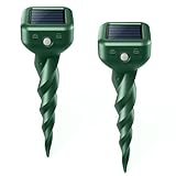 Solar Maulwurf Vertreiber & Maulwurfschreck [2er Pack] - Wasserdicht IP65, 3-Fach Vibration,...