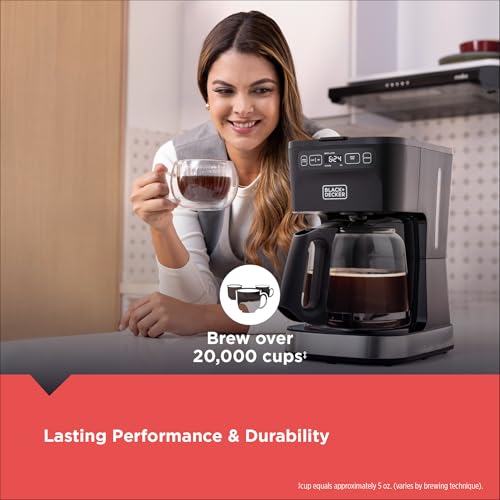BLACK+DECKER CAFÉCRAFT 12-Cup Programmable Coffeemaker, Stainless Steel - image 5