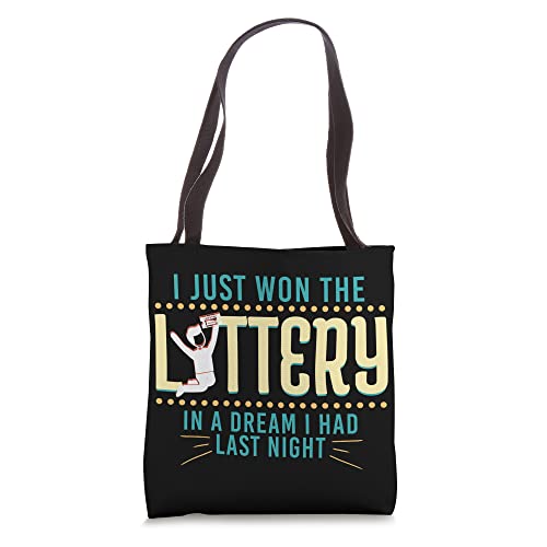 Funny Lottery Winner Dream Gambling Lotto Players Tote Bag