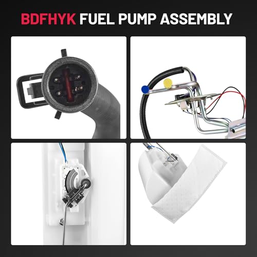 Image of BDFHYK Electric Fuel Pump Module Assembly HP10265 Compatible with Ford F-150 F-250 HD F-350 1992 1993 1994 1995 1996 1997 4.9L 5.0L 5.8L 7.5L I6 V8 Replace HP10265