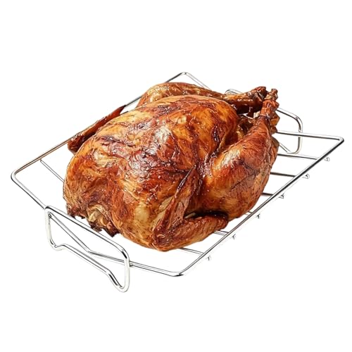 Rejilla para horno y barbacoa de acero inoxidable resistente al calor 2