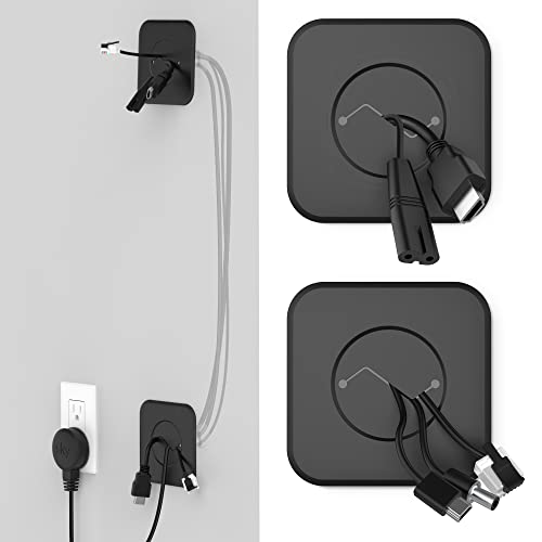 HomeMount TV Wire Concealer - Wall Cable Cover & In-Wall Cable Management Kit, Hide TV Wires Seamlessly, Cable Hiding System for Mounted TVs (Black)
