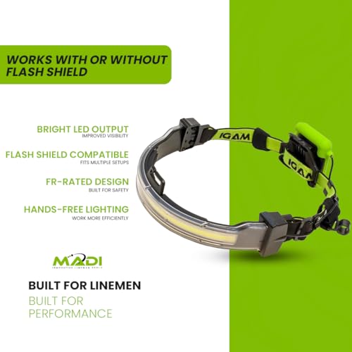 Luz frontal LED FR MADI HL4AA para trabajos de mantenimiento en torres y postes eléctricos 7