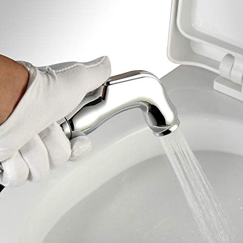 Sieyes Bathroom Toilet Hand Held Bidet Shattaf Cloth Diaper Sprayer with 47-inch Extra Long Hose and Bracket Holder, Chrome