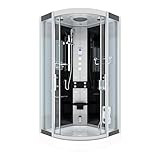 AcquaVapore Duschkabine Komplettdusche Fertigdusche Dusche D46-23T1-EC 100x100 cm mit 2K Scheiben Versiegelung